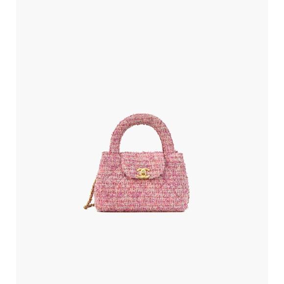 CHANEL Pink Tweed Kelly Bag C-A26160 - Picture 1 of 10